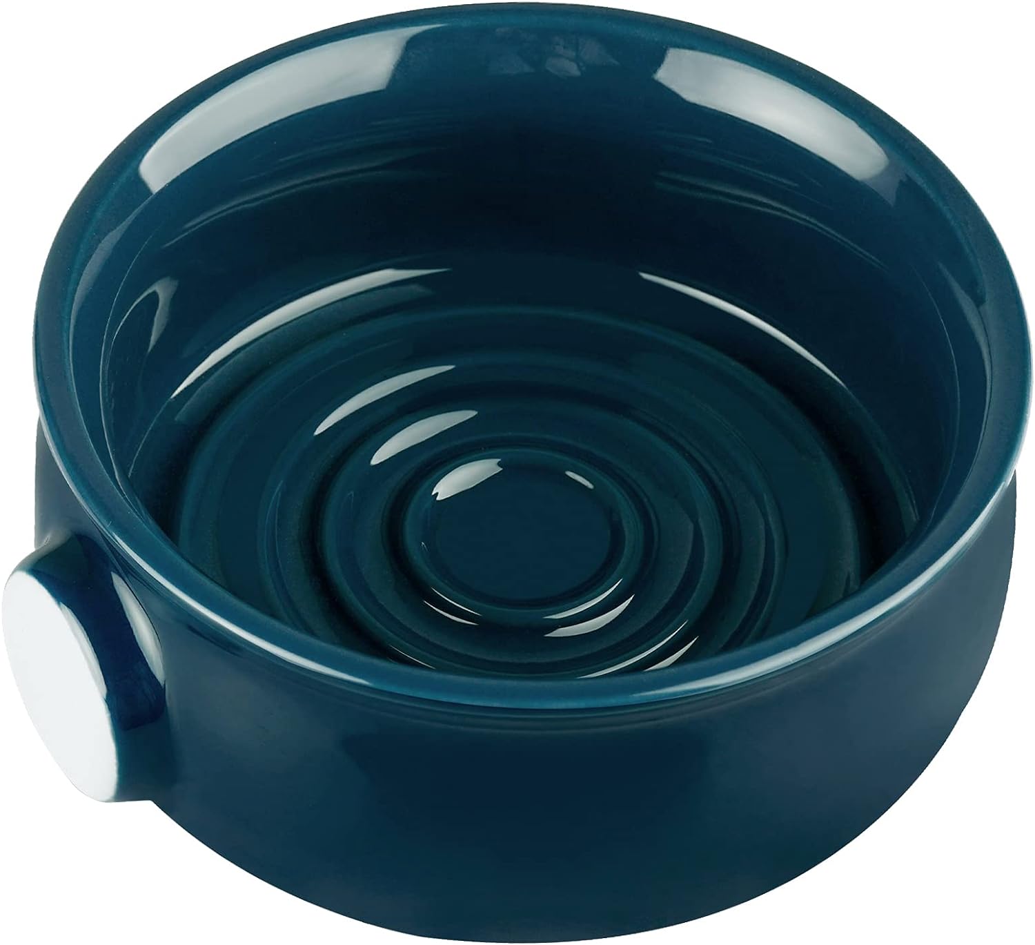 Ceramic Shaving Bowl, Non-slip Handle, Wide Mouth