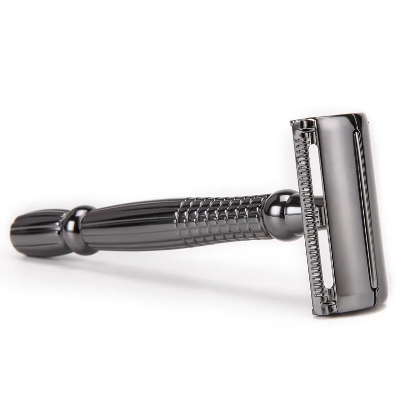 Mens Metal Shaving Razor With Heavy Long Handle