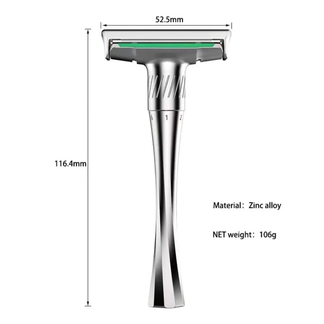 Custom Mens Vintage Adjustable Safety Shaving Razor