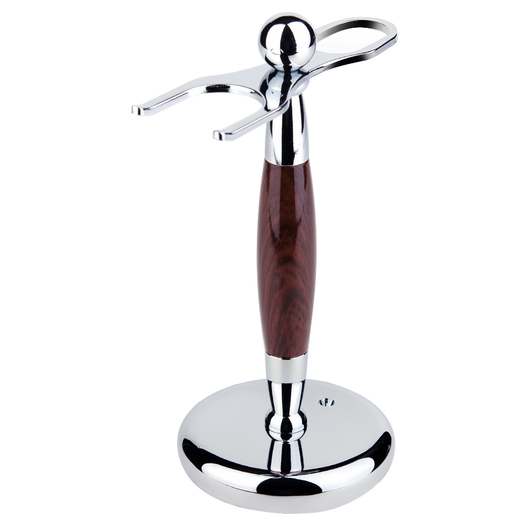 Metal Straight razor brush stand holder