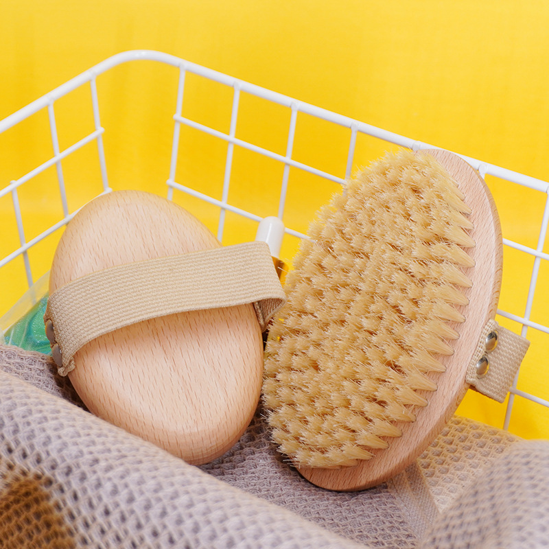  Bath Brush with Natural Bristles Sustainable Dry Brush