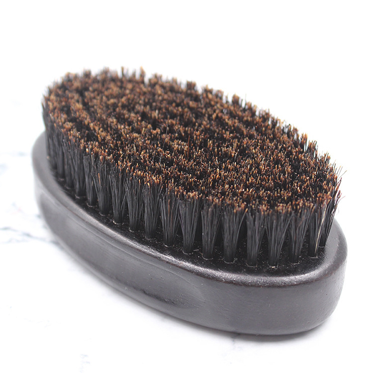 Mens styling comb Cleaning tools oval bristle beard brush Beard brush