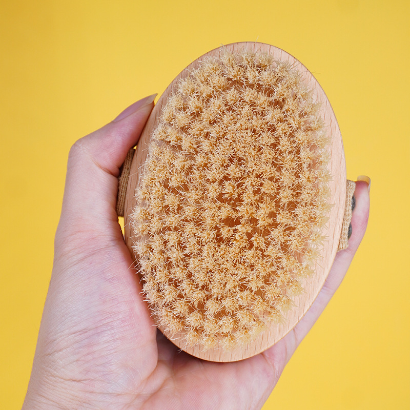  Bath Brush with Natural Bristles Sustainable Dry Brush