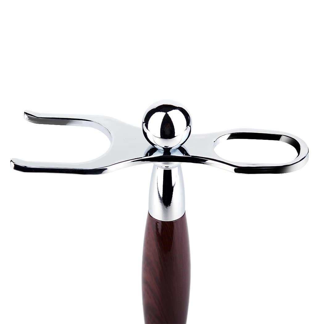 Metal Straight razor brush stand holder