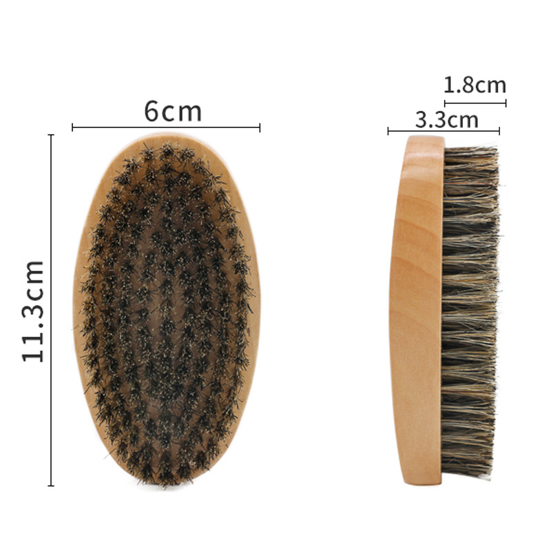 Mens bristle beard brush