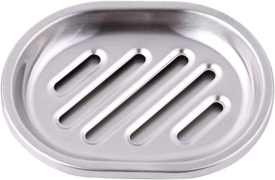 Stainless Steel Stripe Soap Dish Draining Tray