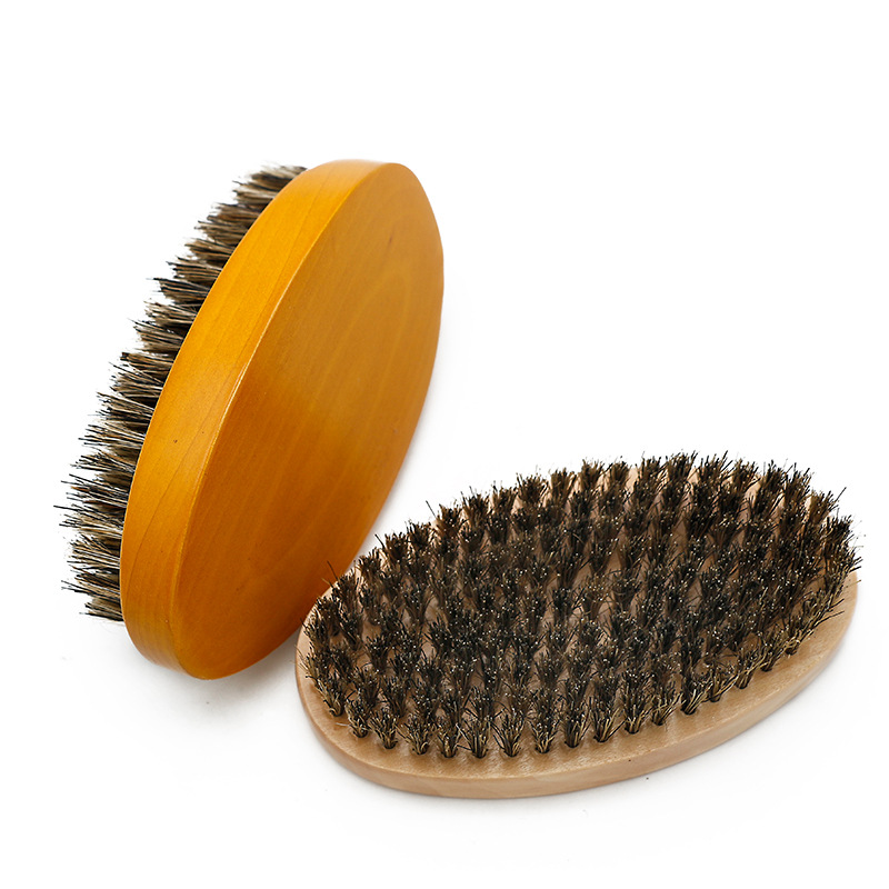 Mens bristle beard brush