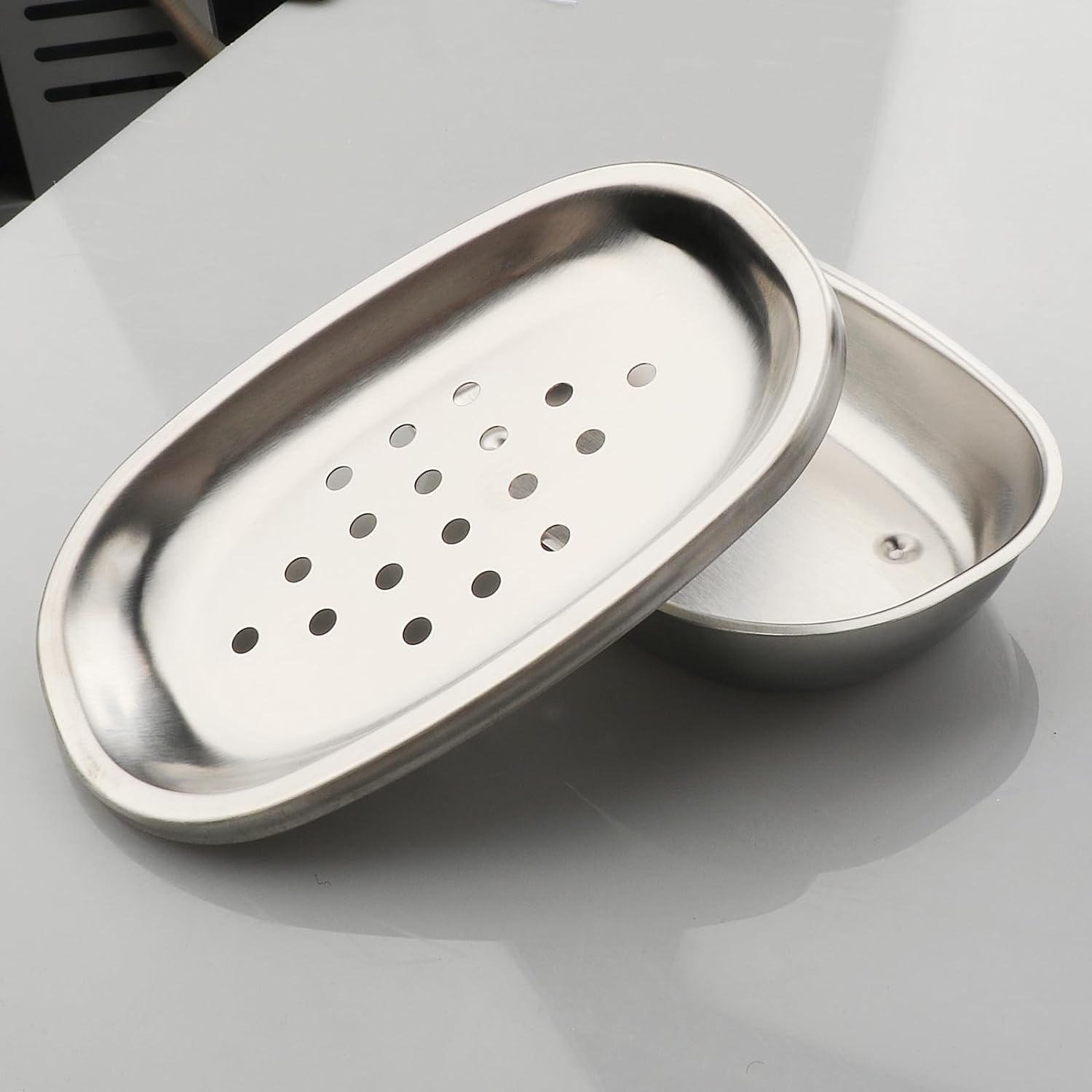 Stainless Steel Small Dot Bar Soap Dishes Holder