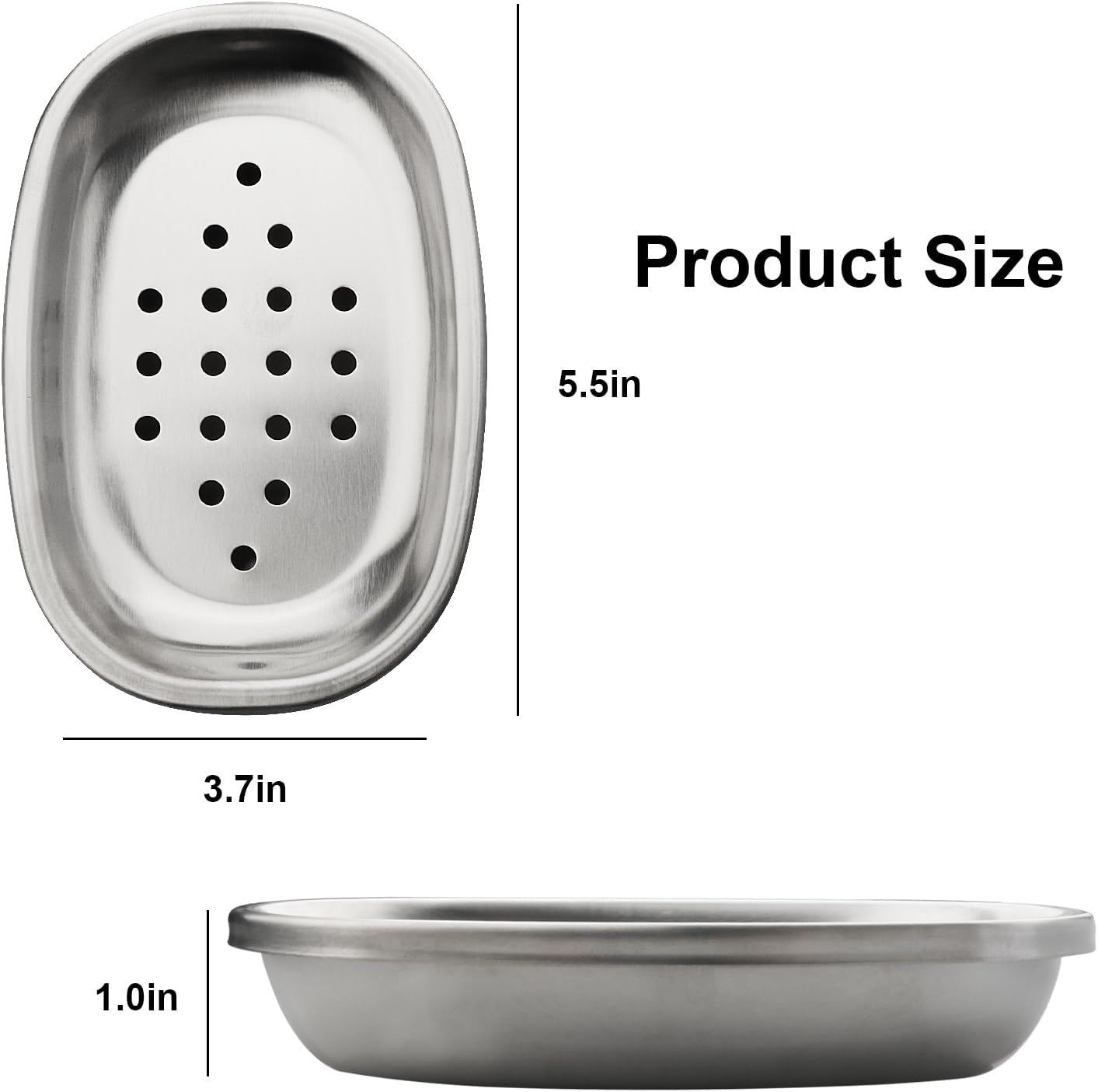 Stainless Steel Small Dot Bar Soap Dishes Holder