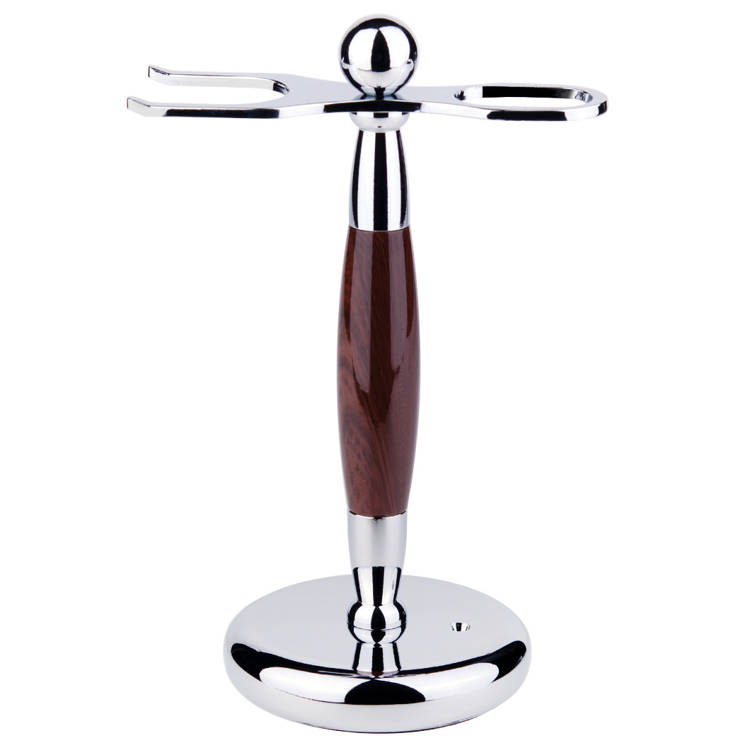 Metal Straight razor brush stand holder