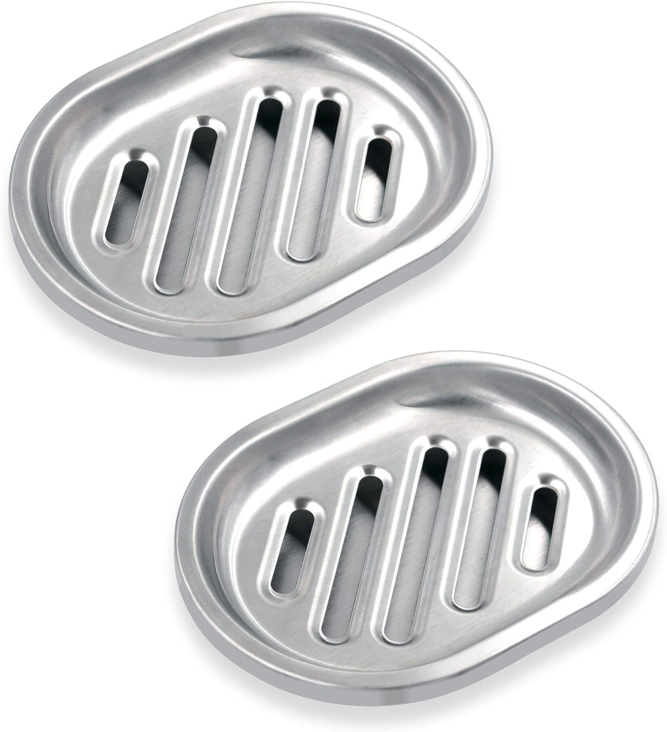 Stainless Steel Stripe Soap Dish Draining Tray