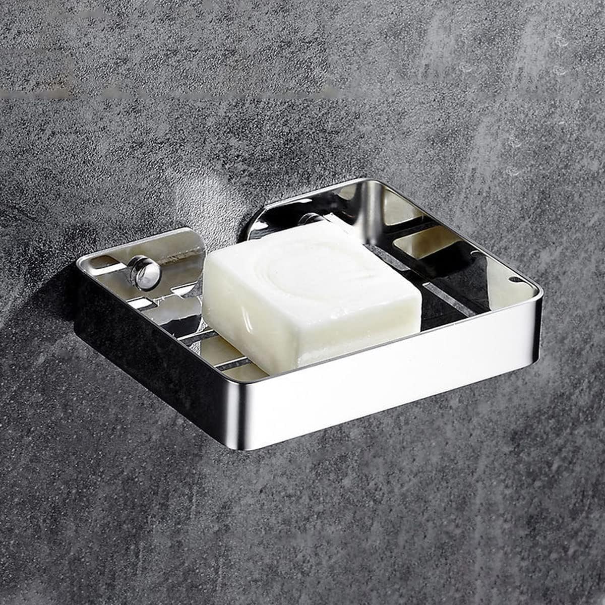 Self-Adhesive Aluminium Soap Holder No Drilling Soap Dish