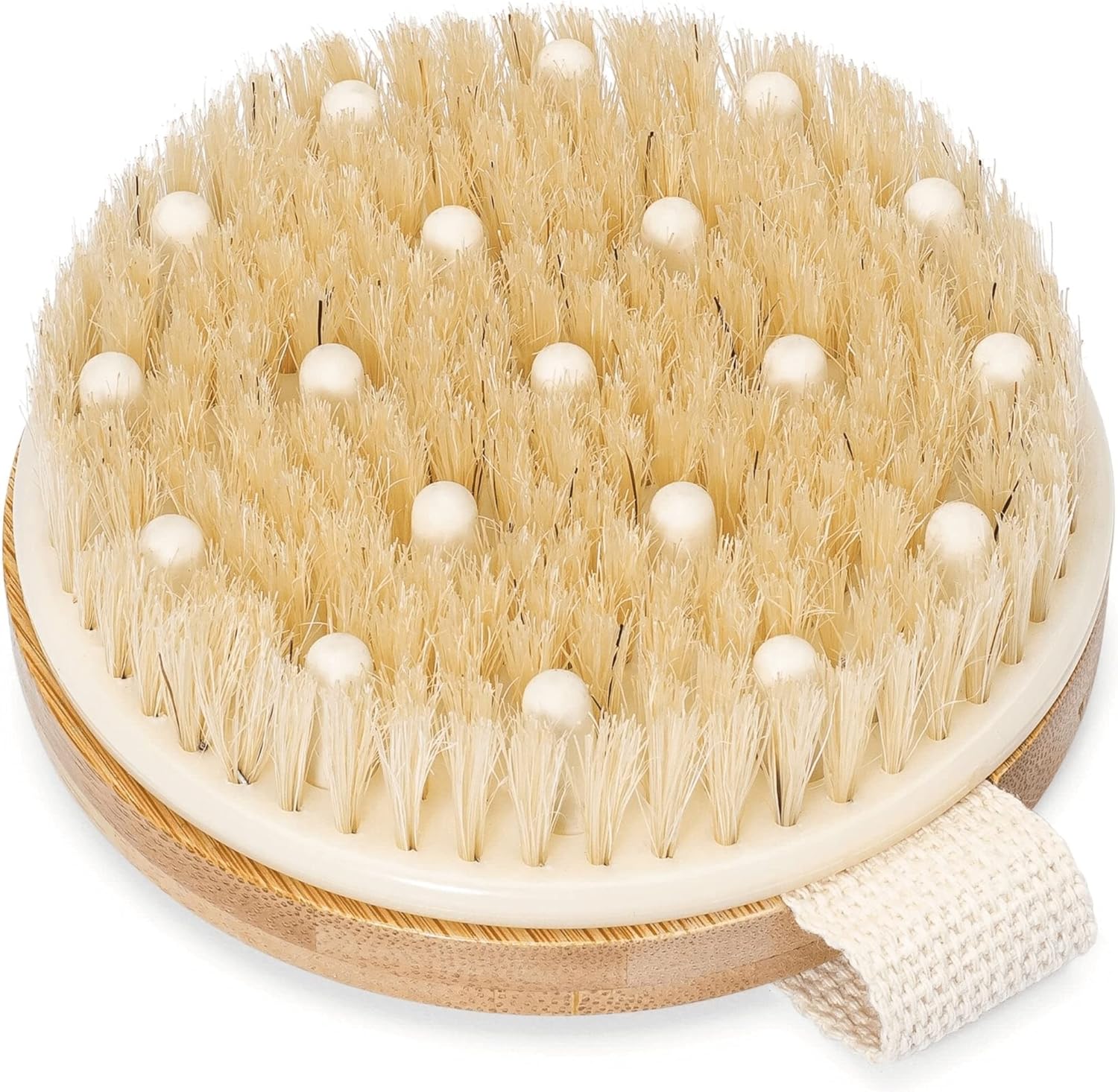 Natural Bristle Exfoliating Brush for Skin Renewal