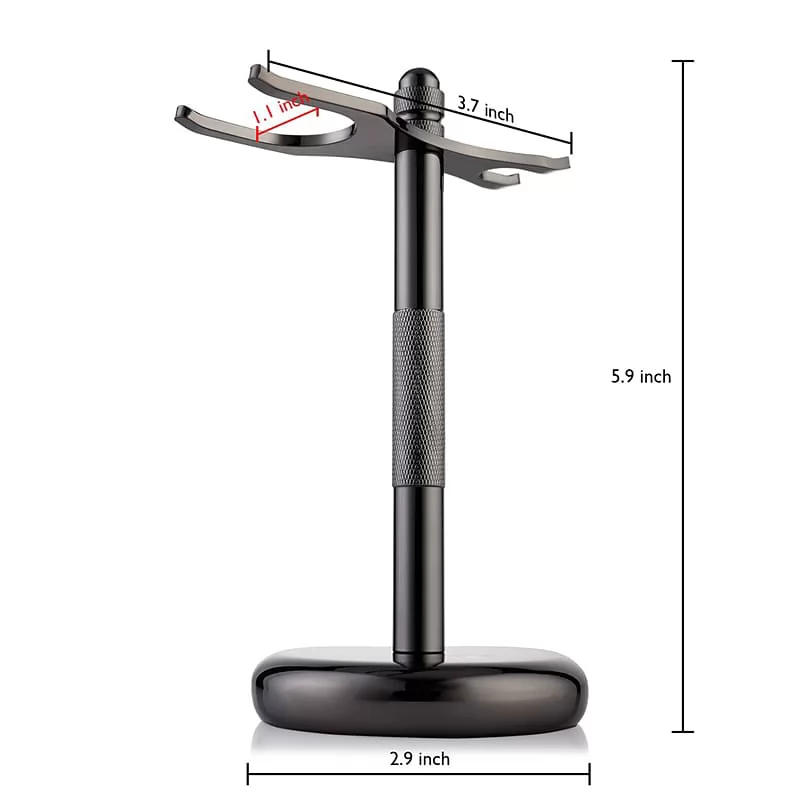 Black Razor and Brush Stands Shaving Shaver Stand