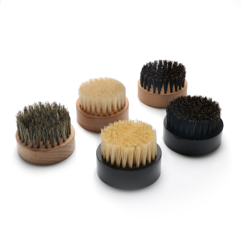 Wooden Hair Brush Moustache Combs Round Beard Brush for Men