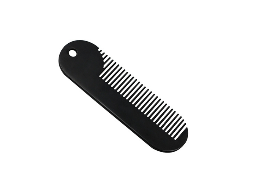 Metal moustache comb