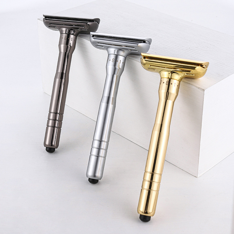 Adjustable Manual Safety Razor with 8 grades