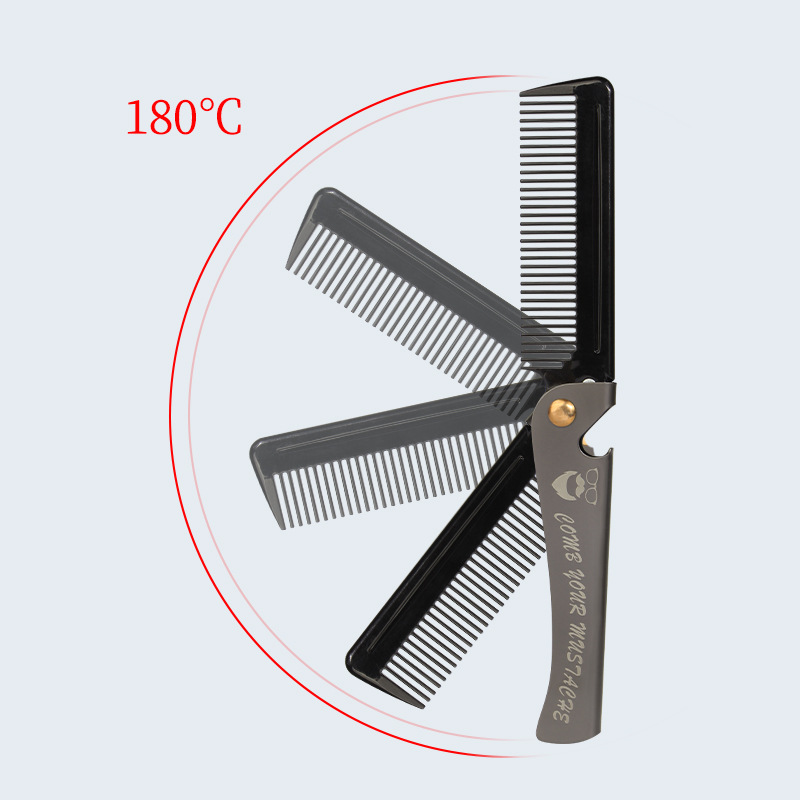 Folding Beard Comb Stainless Steel